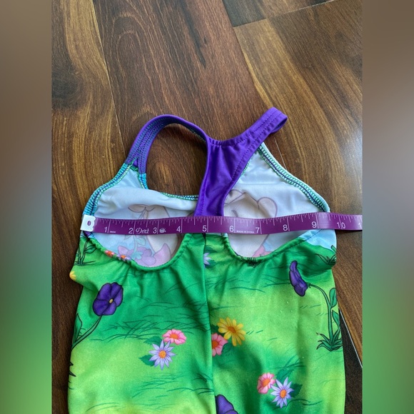Vintage All Over Winnie The Pooh Piglet One Piece Swimsuit Disney 90s Y2K Sz 4T - Picture 13 of 13